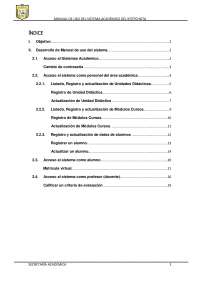 MANUAL SISTEMA ACADEMICO