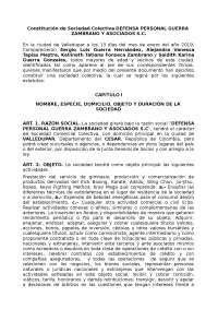 Constitucion sociedad colectiva