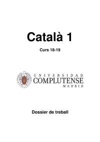 dossier catalan i, catalan básico, nivel a1