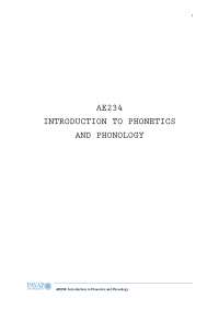 Introduction to Phonetics | Lecture notes Phonetics and Phonology | Docsity