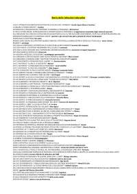 Test di Autovalutazione: Storia delle Istituzioni Educative - Scienze dell'Educazione e de