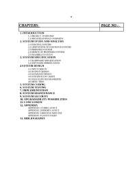 Analysis of Existing and Proposed Telephone Billing Systems