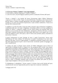 Romeo e Giulietta Analisi opera tragicomica