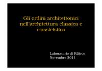 Gli Ordini Architettonici: Un'Introduzione alla Storia e all'Analisi