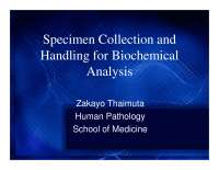 Clinical specimen collection