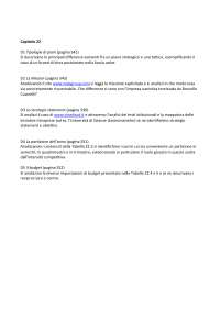 Esercizio capitolo 22 Marketinf