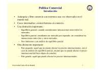 Politica comercial economia