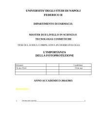tesi dermatologia master cosmesi