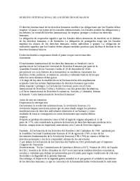 Derecho Internacional de los derechos humanos - Docsity