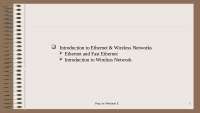 Ethernet, Fast Ethernet, Gigabit Ethernet, and Wireless LANs: Standards and Technologies