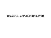 Network Application Layer: Architecture, Protocols, and Services