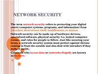 Network Security: Protecting Digital Assets with Encryption and Access Control