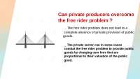 Chapter 7: Public goods
