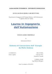 Sistema di conversione dell'energia da moto ondoso