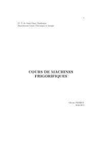 machines frigorifiques