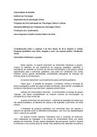 Capítulo 3 do livro Bauer, M. W & Gaskell, G. (2002). Pesquisa qualitativa com texto, imagem e som: um manual prático. Petrópolis: Vozes.