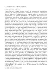LA DEMOCRAZIA DEI TALK SHOW