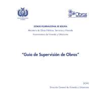 GUIA DE SUPERVISION DE OBRA
