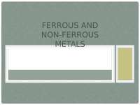 Ferrous and Non-Ferrous