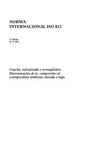 NORMA INTERNACIONAL ISO 815 - Docsity