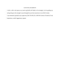 The industrial internship training program