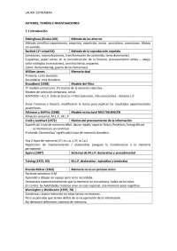 Autores y teorías psicología memoria