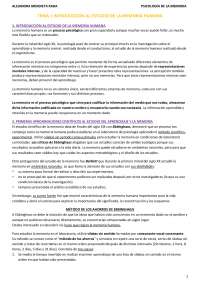 Psicología de la memoria