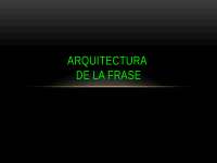 La arquitectura de la frase por Cassany