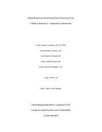 trabajo de paradigma de investigacion