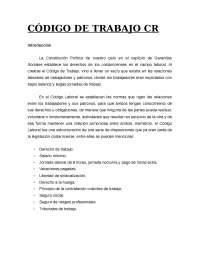 Código de Trabajo de Costa Rica