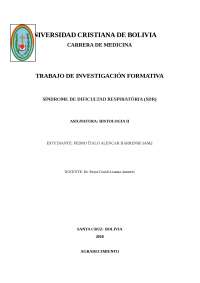 Sindrome deficiencia respiratoria