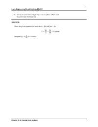 Engineering Circuit Analysis: AC-Steady State Analysis Solutions