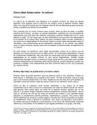 5 ideas falsas sobre la cultura