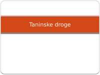 Taninske ljekovite droge
