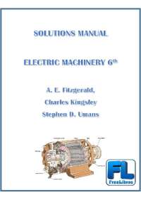 Maquinas eléctricas Fitzgerald 6ta Edición - Solucionario