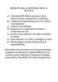 riforma della scuola