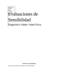 Evaluacion de Sensibilidad