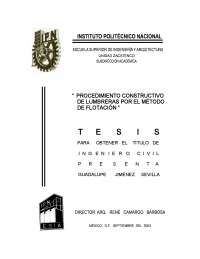 Procedimiento constructivo de lumbreras