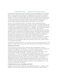 Clasificación de los cronistas del Perú