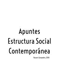 Apuntes Estructura Social Contemporánea.
