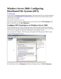 Windows Configuration - Docsity