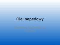 Olej napędowy - towaroznawstwo