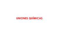 Uniones químicas y geometría molecular