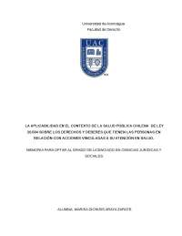 aplicabilidad de la ley 20584
