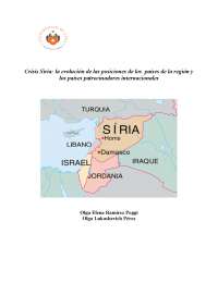 Analisis socio cultural y politico de la situacion den siria