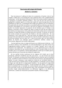 Una teoria del origen del estado - Robert Carneiro