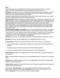Riassunto di "Student Grammar of Spoken and Written English. London: Longman (Pearson Education Limited)."