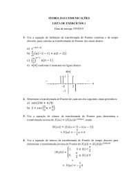Lista de Exercícios 1 - Teoria das Comunicações