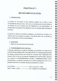 Glucosa y procedimientos