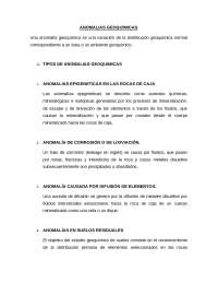 anomalias geoquimicas